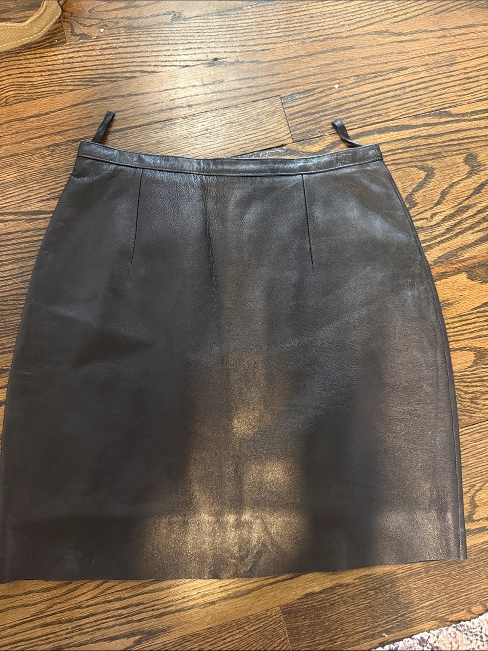 Pelle Studio Black Leather Mini Skirt